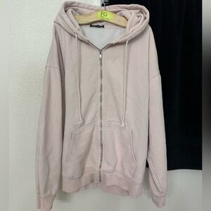 Brandy Melville oversized zip up hoodie